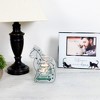 Pavilion Gift Company - Home Is Where The Pawprints Lead To - 4.5" x 6" x 2.25" Cat Tealight Candle Glass And Mirror Holder - Cat Mom Cat Dad Gift - 3 of 4