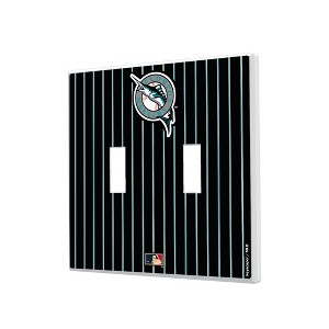 MLB Cooperstown East Teams Pinstripe Hidden-Screw Light Switch Plate for Double Toggle - 1 of 4
