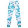 Just Chill Dog Youth Girls Blue & White Wash Short Sleeve Shirt & Sleep Pants Set - image 4 of 4