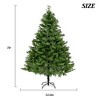 7FT Premium Spruce Holiday Christmas Tree, Artificial Pine Full Xmas Tree with Foldable Metal Stand for Home - 2 of 4