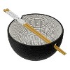 American Atelier Stoneware Ramen Bowl with Chopsticks, Set of 2, Udon Noodle Bowls, Soup Bowl for Kitchen, 6" D 21 Oz - 4 of 4