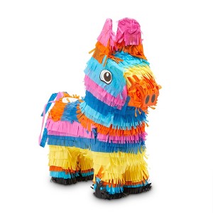 Blue Panda Donkey Pinata for Cinco de Mayo Party Decorations, Kids Pinatas for Birthday Party, Small, 12.5 x 15 x 4.7 In - 1 of 4