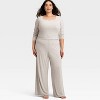 Women's Variegated Ribbed Pajama Pants - Auden™ - 3 of 3