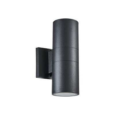 Simon Transitional 10" Textured Black LED Wall Sconce