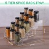 Unique Bargains Acrylic Seasoning Kitchen Countertop Cabinet Pantry Cupboard Spice Rack Clear - 2 of 3