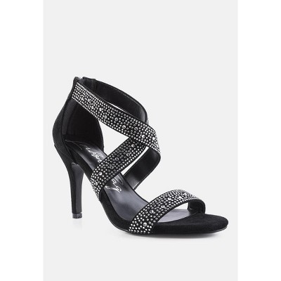 Queen Bee Rhinestone High Heeled Women Sandals