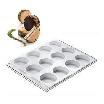 O'Creme Mini Ice Cylinder Silicone Mold for Chocolate Truffles, Ganache,  Jelly, Pralines, and Caramels - 48 Cavities