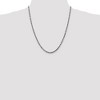 Black Bow Jewelry 3.5mm 14k White Gold Diamond Cut Solid Rope Chain Necklace - 2 of 4