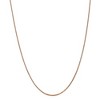 Black Bow Jewelry 1.3mm 14k Rose Gold Solid Box Chain Necklace - 2 of 4