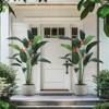Artificial Bird of Paradise Tree 6-7FT Fake Palm Tree for Indoor Outdoor Housewarming Gift with 17 Trunks Faux Leaves - 2 of 4