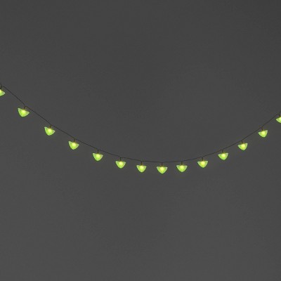 20ct LED Battery Operated Moth Halloween Indoor Outdoor Novelty String Lights Black/White/Green - Hyde and EEK! Boutique™