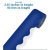 Carson Dellosa Education Navy Rolled Scalloped Border, 65 Feet Per Roll, Pack of 3 - 3 of 3