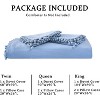 Duvet Cover Queen Size, Soft Washed Microfiber Duvet Cover Set, 3 Pieces Boho Duvet Cover Set with Zipper Closure, Dusty Blue, 90x90 inches - 4 of 4