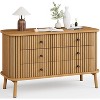 Garvee 47-Inch Small 6-Drawer Dresser with Metal Legs, Oak Wood Grain Farmhouse Style for Bedroom Nursery Apartment - 3 of 4