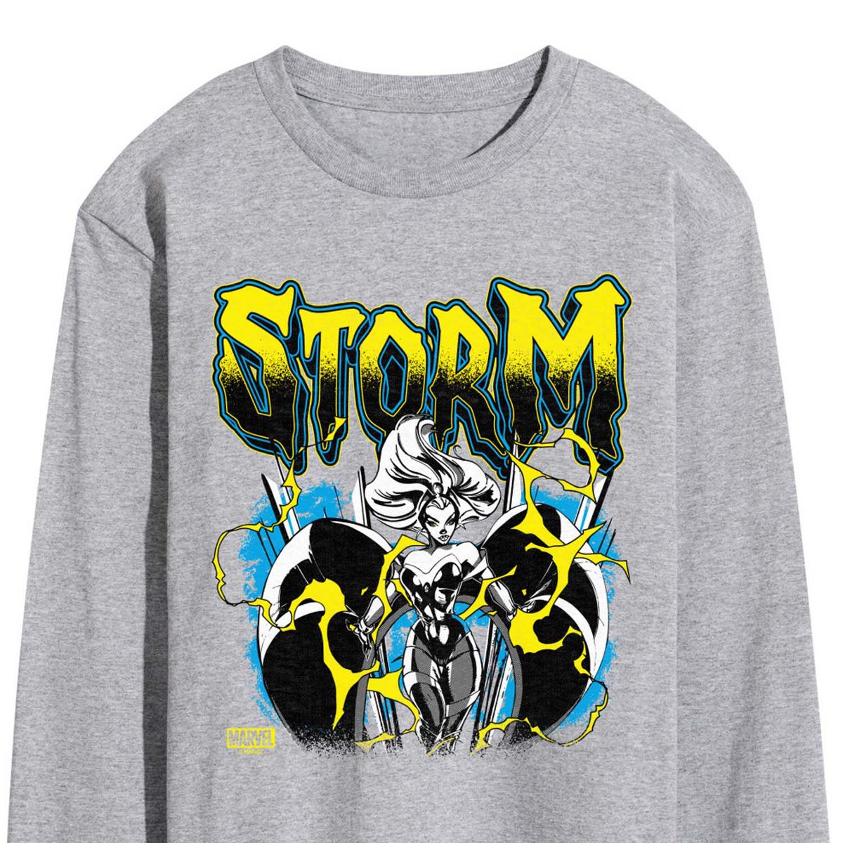 Men's - Marvel - X-Men Storm Metal Long Sleeve Graphic T-Shirt - thumbnail 2