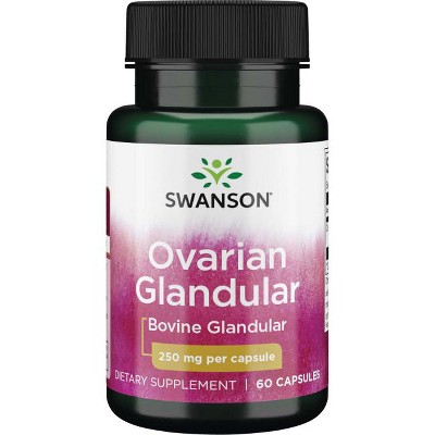 Swanson Ovarian Glandular Capsules, 250 mg, 60 Count