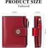 BEAFUP Wallet for Women - RFID Blocking Bifold Leather Wallet with 16 Card Slots & Zipper Pocket,Easy-to-Use - 3 of 4