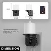 DORESshop LED Candle Night Light Plug in [2 Pack], Dusk to Dawn Sensor, 3000K Soft White, Dimmable for Hallway, Bathroom, Bedroom - 3 of 4