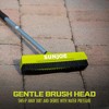 Sun Joe Portable Power Scrubber Broom, Long Handle SPX Series Pressure Washer Attachment - Water Cleaner Wand Extension, Multi Surface Washing - 3 of 4