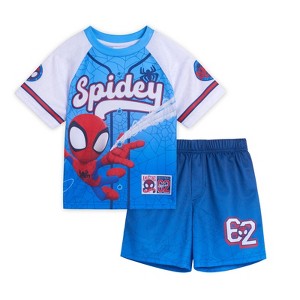 Marvel T-Shirt and Shorts Outfit Set Little Kid to Big Kid Sizes (2T - 16) - 1 of 3