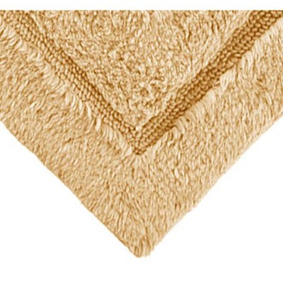 Gold Cotton Non-Slip Bath Rug with Elegant Design
