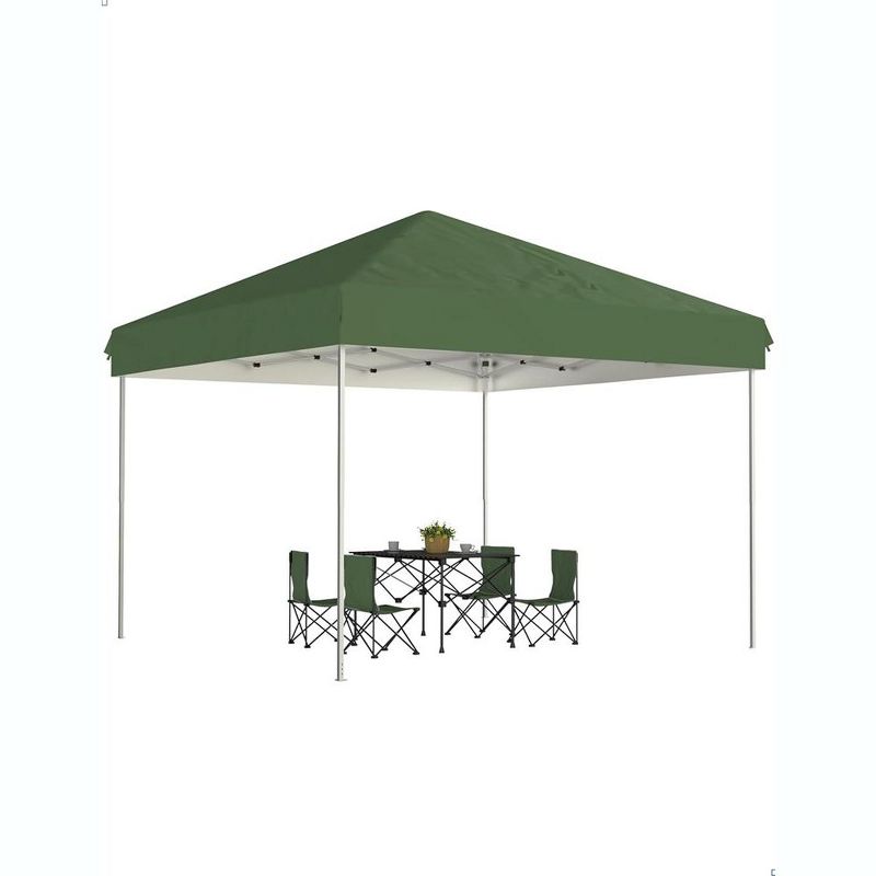 10x10FT Pop Up Canopy, Waterproof & UV Resistant Commercial Instant Craft Fair Canopy Tent, 1 of 7