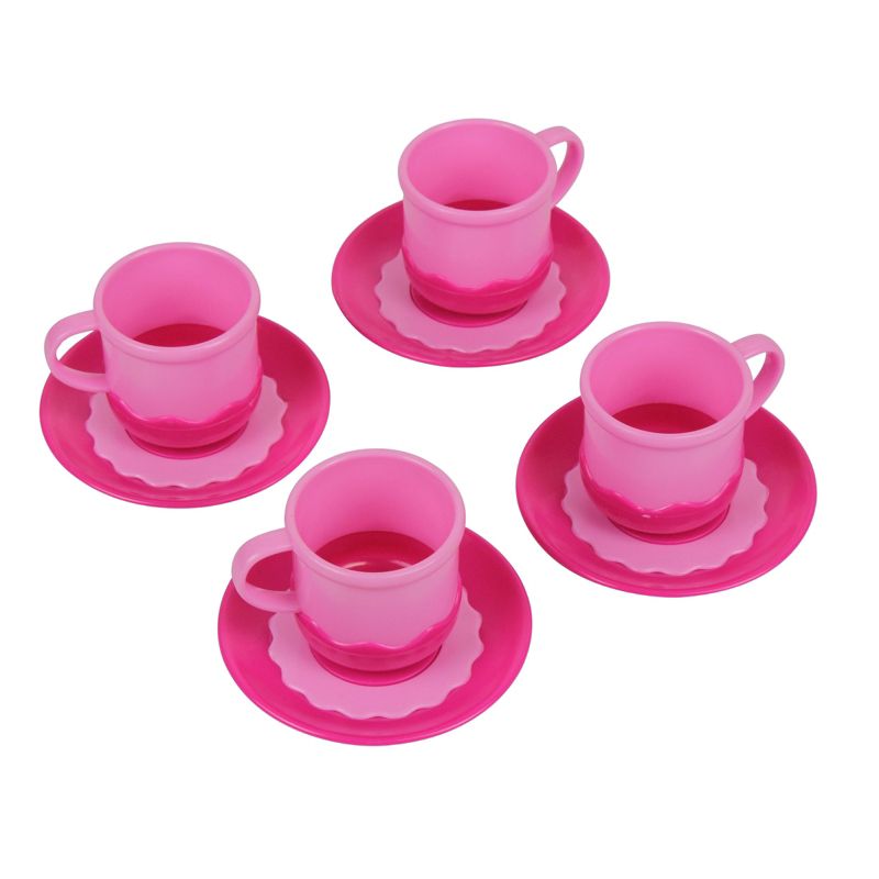 Insten 18 Piece Pink Tea Party Set for Girls and Kids, Pretend Toy Kitchen Accessories, 4 of 6
