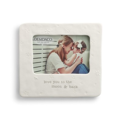 DEMDACO Love You To the Moon and Back Frame 8 x 7 - White