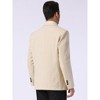 Lars Amadeus Men's Classic Fit Business Two Button Houndstooth Printed Blazer - 3 of 4