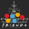 Women's Friends Fountain Umbrellas T-Shirt - image 2 of 4