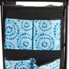 The Lakeside Collection Springtime Fashionable Rolling Shoe Storage - Rolling Shoe Storage Blue Circles - 2 of 2