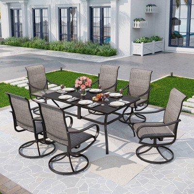 Patio Set With Steel Table With 1.57