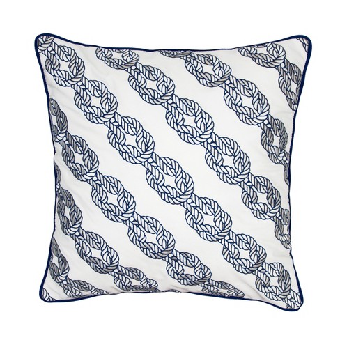 RightSide Designs Nautical Rope Chain Pillow - image 1 of 2