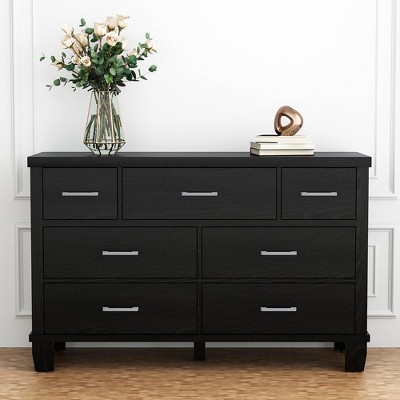 Drawer Dresser with Metal Handels
