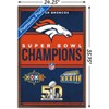 Trends International NFL Denver Broncos - Champions 23 Framed Wall Poster Prints - 3 of 4