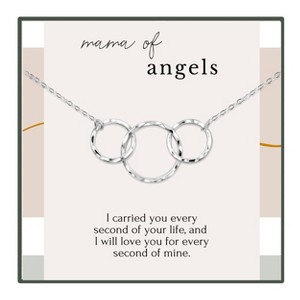 HOPE LOVE SHINE Twin Baby Loss Necklace, Twin Miscarriage Sympathy Gift for Mom Gold or Silver - 1 of 4