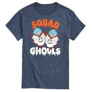 Men's - Dr. Seuss - Squad Ghouls Thing 1 and Thing 2 Short Sleeve Graphic T-Shirt - 1 of 4