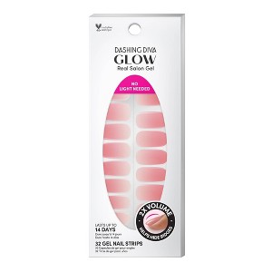 Dashing Diva Glow Palette Nail Art - Rosewater Glam - 32ct - 1 of 4