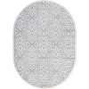 Nuloom Jaime Vintage Trellis Area Rug, Oval 6' 7" x 9', Gray - 2 of 4