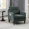 NicBex Modern Chenille Button-Tufted Wide Accent Chairs for Living Room,Comfy Upholstered Arm Chairs Lounge Chair with Sidepocket - 3 of 4