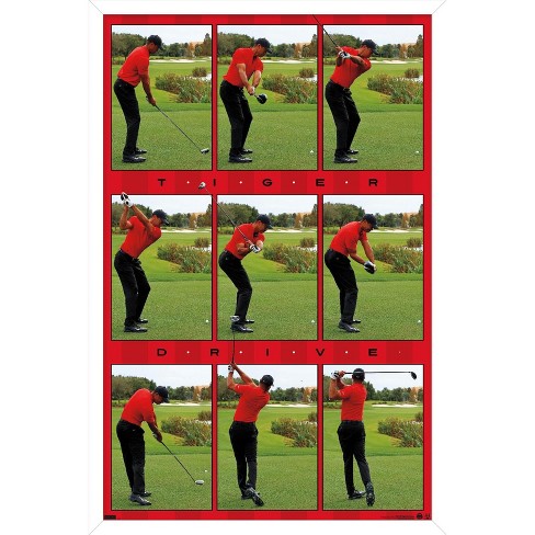 Trends International Tiger Woods - Drive Framed Wall Poster Prints - image 1 of 4