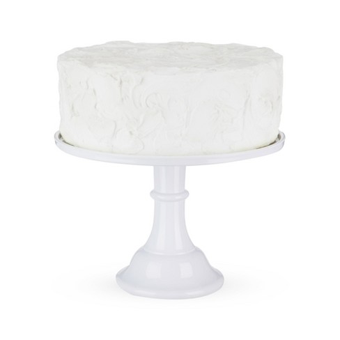 Last Confection Round Cake Stand in Pink, 11 Pedestal Dessert Table  Display Holder 