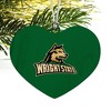 Wright State Primary Logo Heart Love Wood Christmas Tree Holiday Ornament - 2 of 3