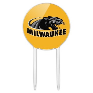 University of Wisconsin Milwaukee Logo Acrylic Cake Topper Party Decoration for Wedding Anniversary Birthday Graduation - 1 of 4