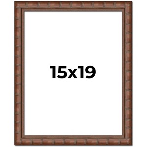 PosterPalooza | 15x19 Modern Bamboo Picture Frame, UV Acrylic, 5 Finishes - 1 of 4