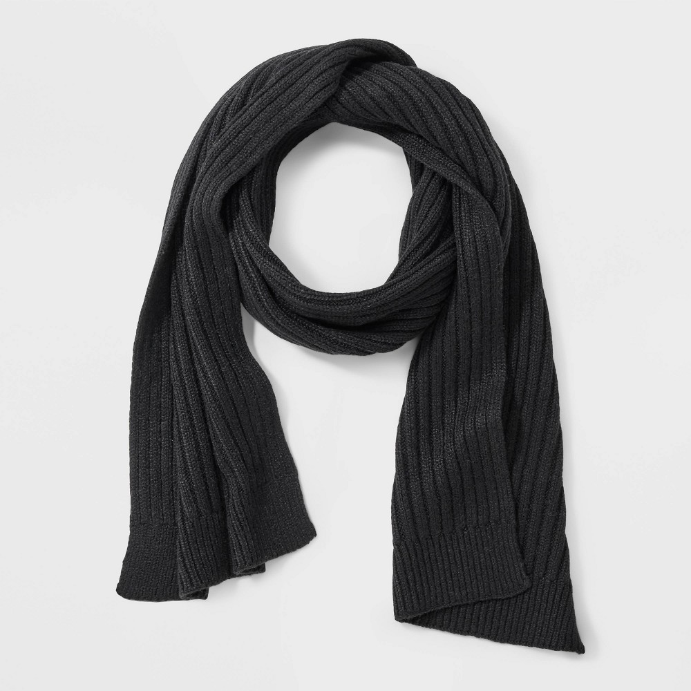 Ribbed Scarf - Universal Thread™ Black