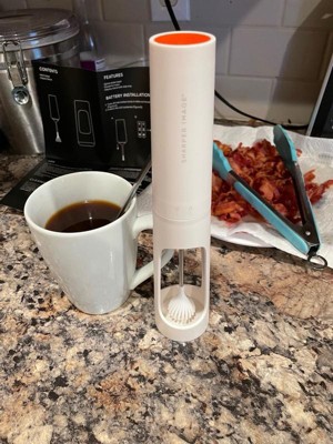 Sharper Image® Electric Milk Frother for Dense and Long-Lasting