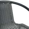 Emma and Oliver Set of Two Indoor/Outdoor Restaurant Style Rattan Barstools - 4 of 4
