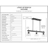 Urban Ambiance Luxury Traditional Chandelier 11.875''H x 40''W,  Midnight Black Finish,  Atlanta Collection, UHP4382 - 3 of 4