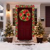 24-Inch Pre-Lit Christmas Wreath with Pinecones & Red Berries, Lighted Front Door Wreath, Indoor/Outdoor Holiday Decor for Doors & Windows - 4 of 4